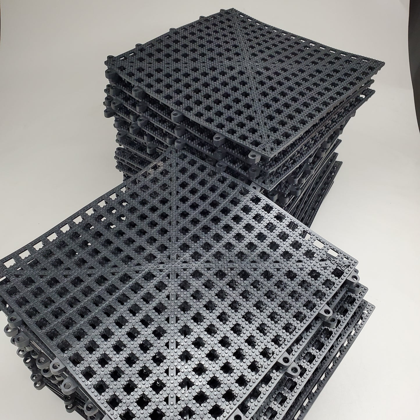 DRI-DEK (50 PACK!) Rubber Interlocking Tile 12" x 12" Black DB-DRIDEK