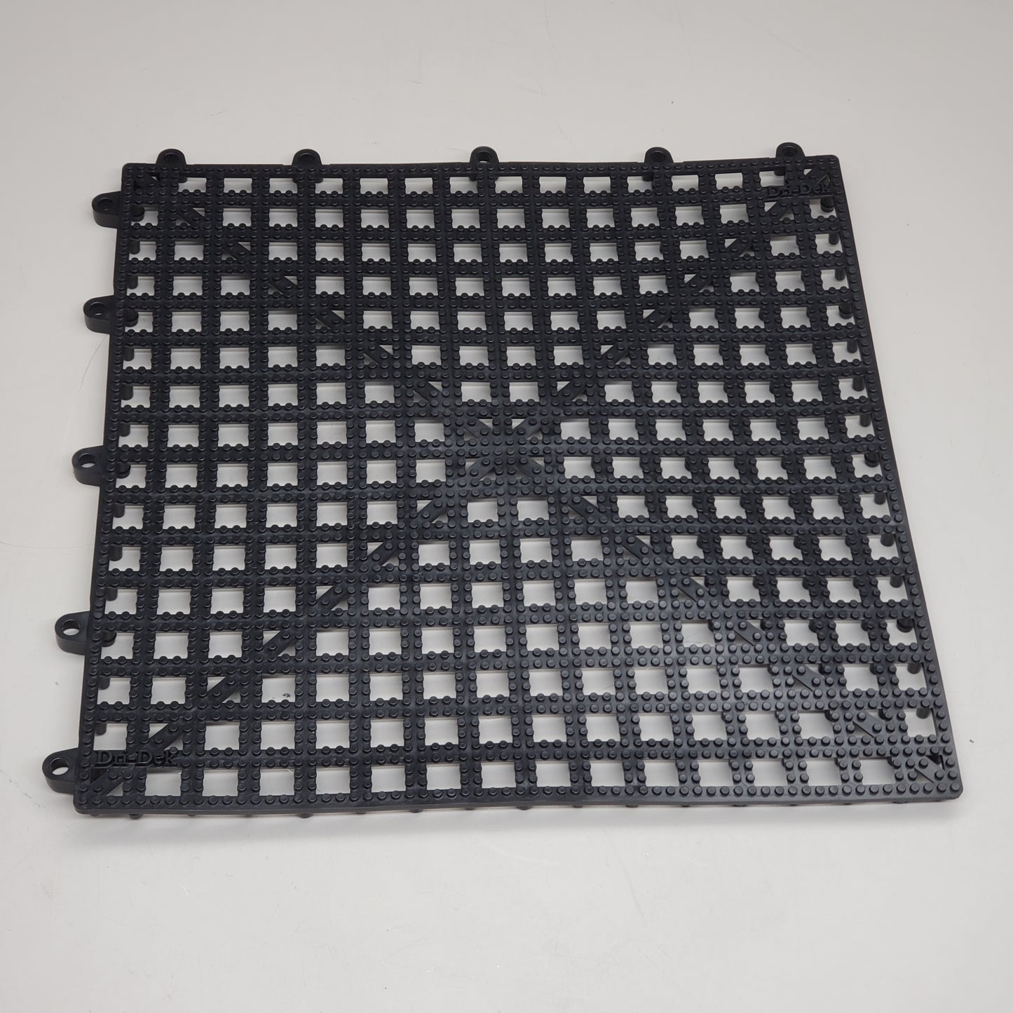 DRI-DEK (50 PACK!) Rubber Interlocking Tile 12" x 12" Black DB-DRIDEK