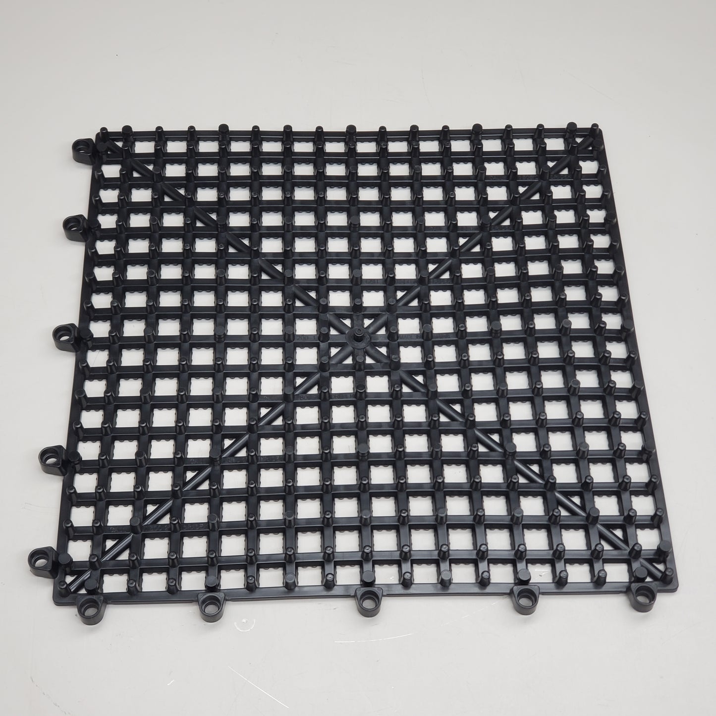 DRI-DEK (50 PACK!) Rubber Interlocking Tile 12" x 12" Black DB-DRIDEK