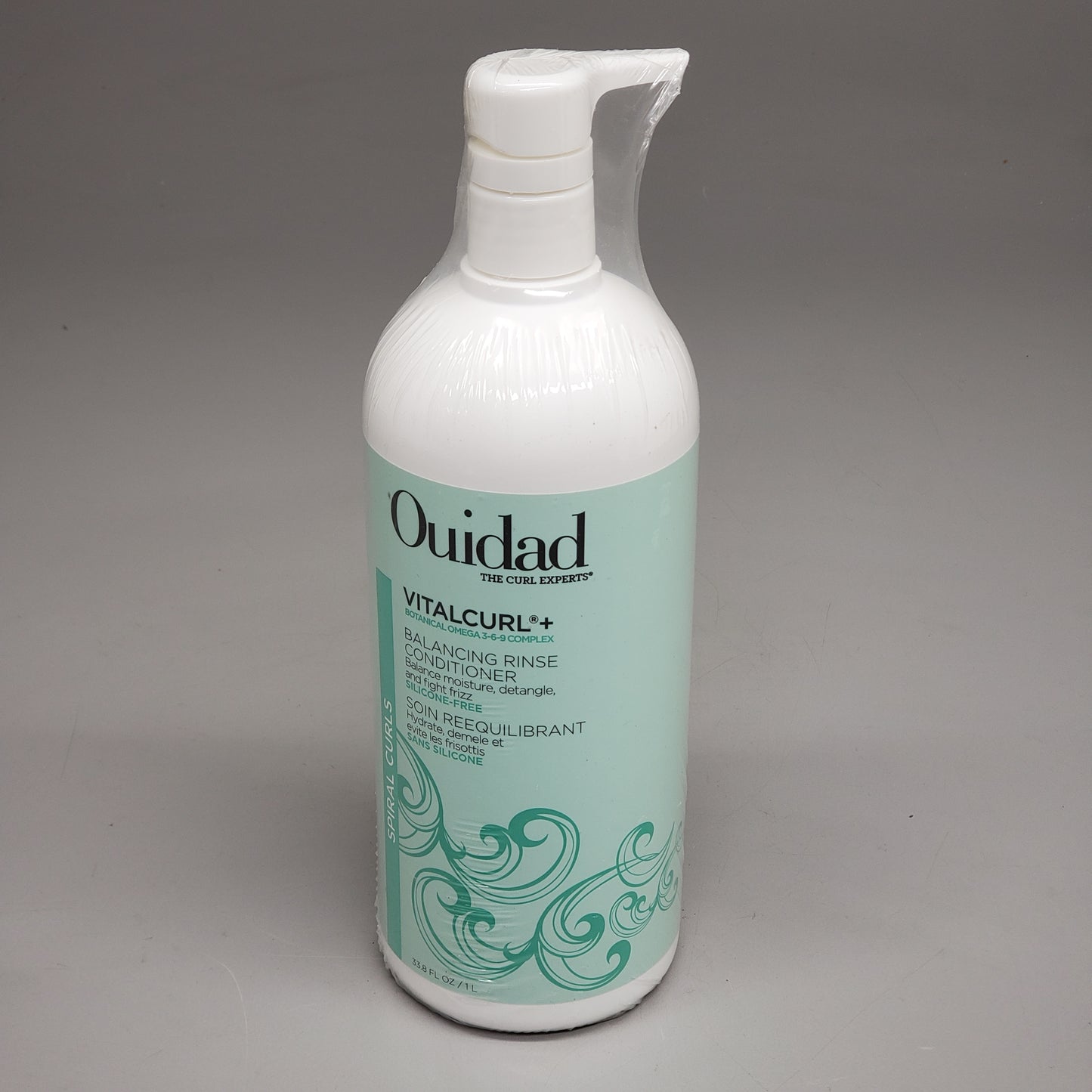 OUIDAD Vitalcurl Balancing Rinse Conditioner 33.8 fl oz Detangle and Fight Frizz