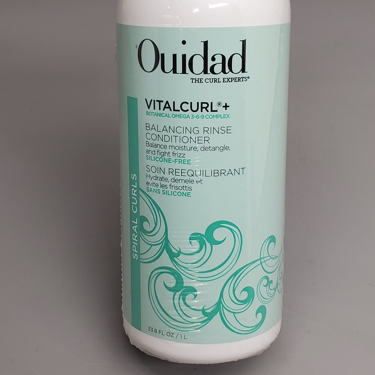 OUIDAD Vitalcurl Balancing Rinse Conditioner 33.8 fl oz Detangle and Fight Frizz