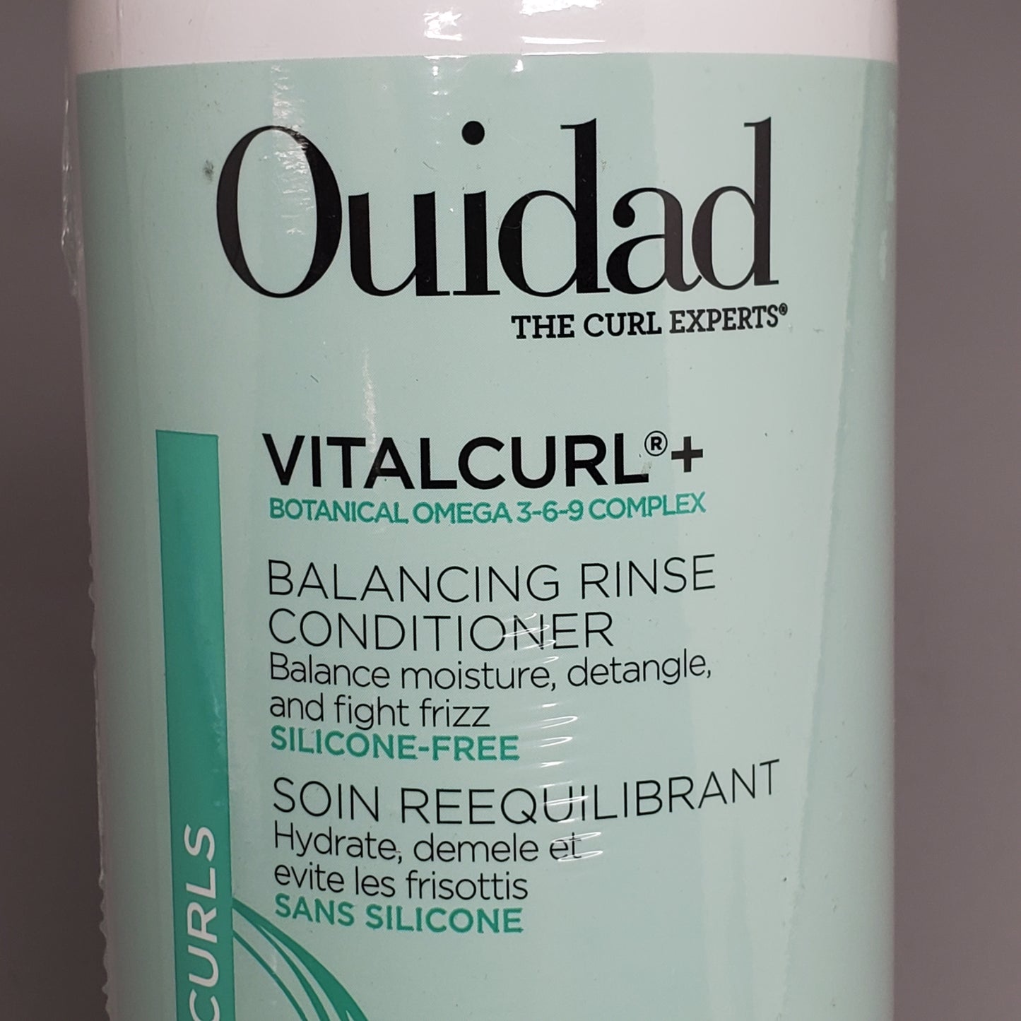 OUIDAD Vitalcurl Balancing Rinse Conditioner 33.8 fl oz Detangle and Fight Frizz