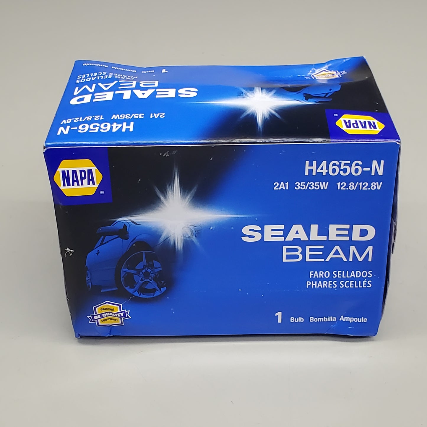 NAPA Sealed Beam Headlamp Halogen Light Bulb 2A1 35W 12.8V H4656-N (New Other)