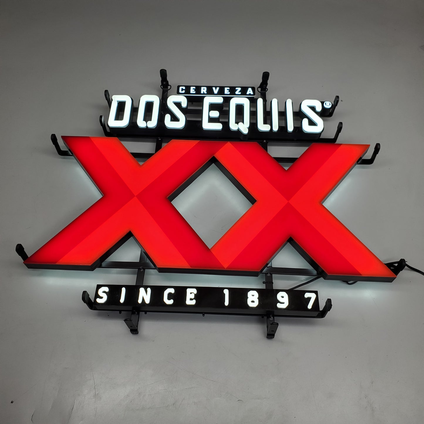 DEKKERS Stock LED Sign Cervez Dos Equis XX Since 1897 21"x24" DE221246