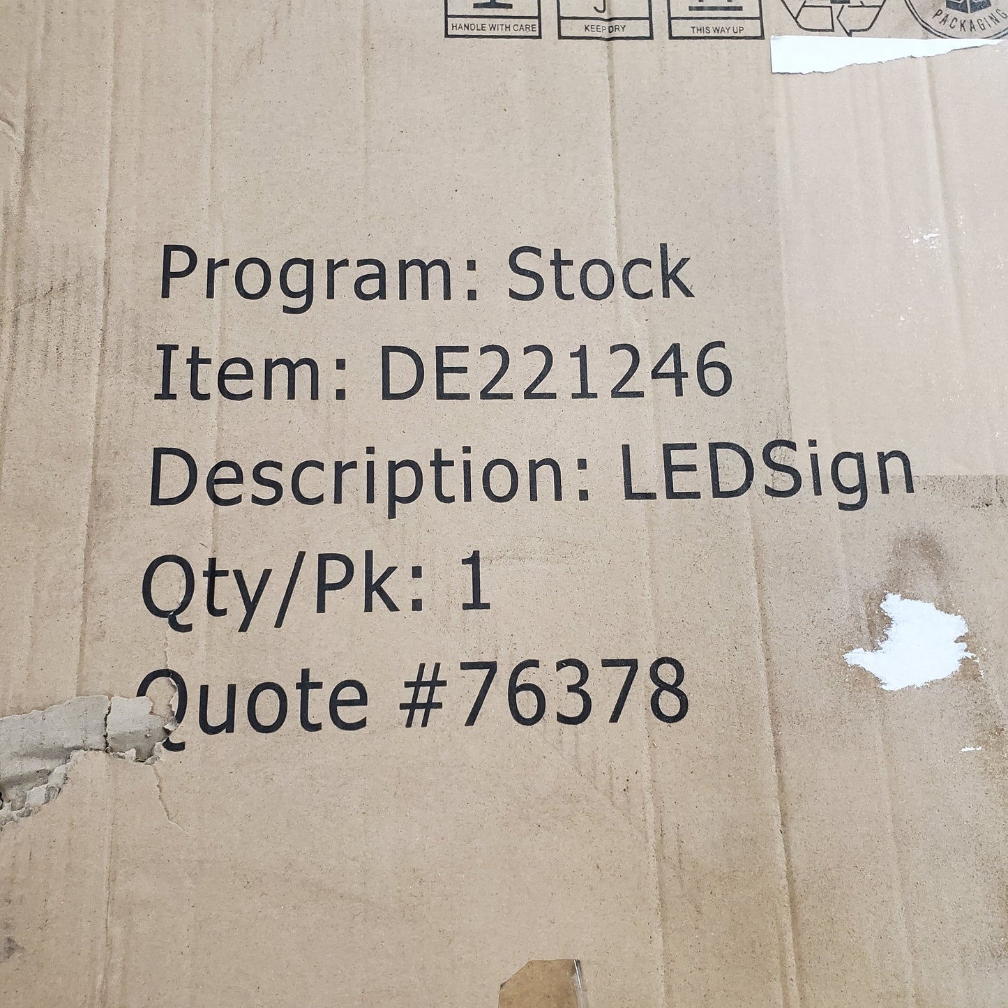 DEKKERS Stock LED Sign Cervez Dos Equis XX Since 1897 21"x24" DE221246