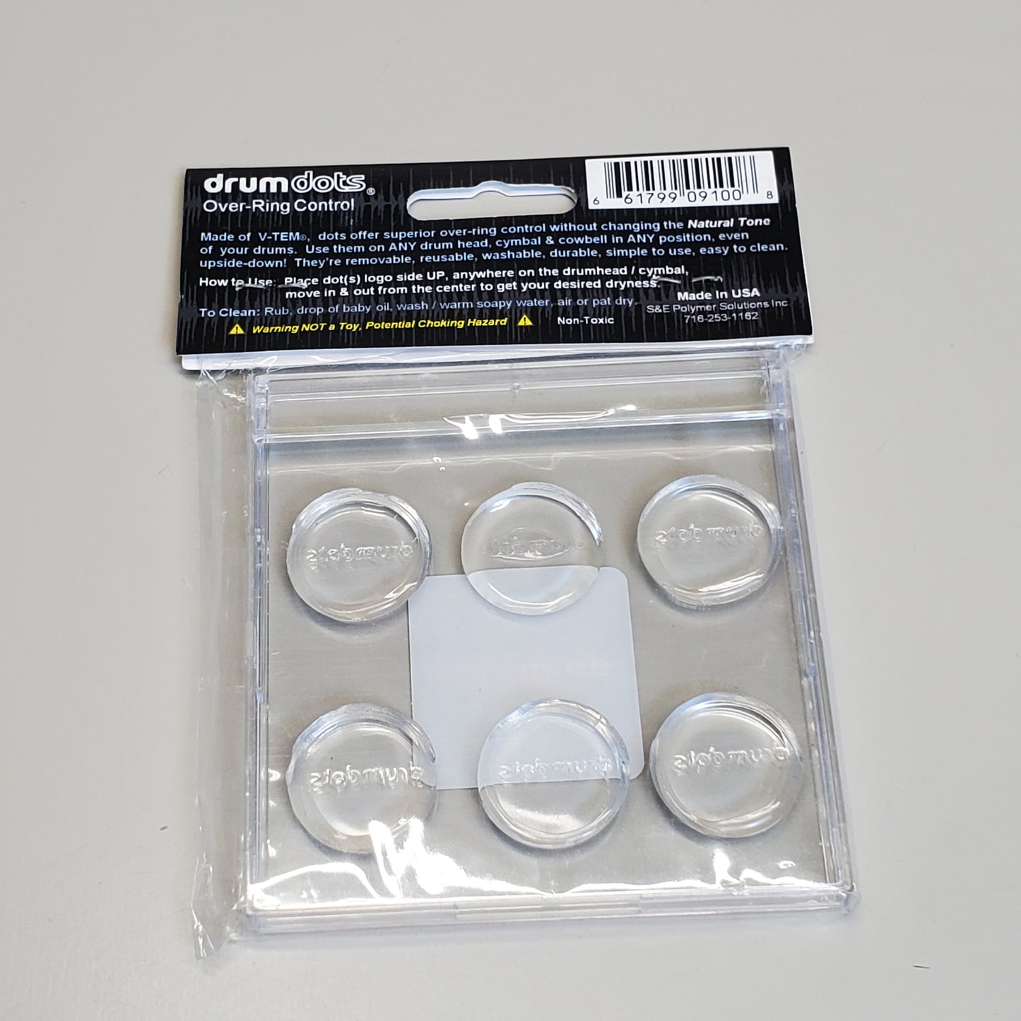 DRUMDOTS (6 Pack) Original Mini Drum Dots V-Tem Over-Ring Control