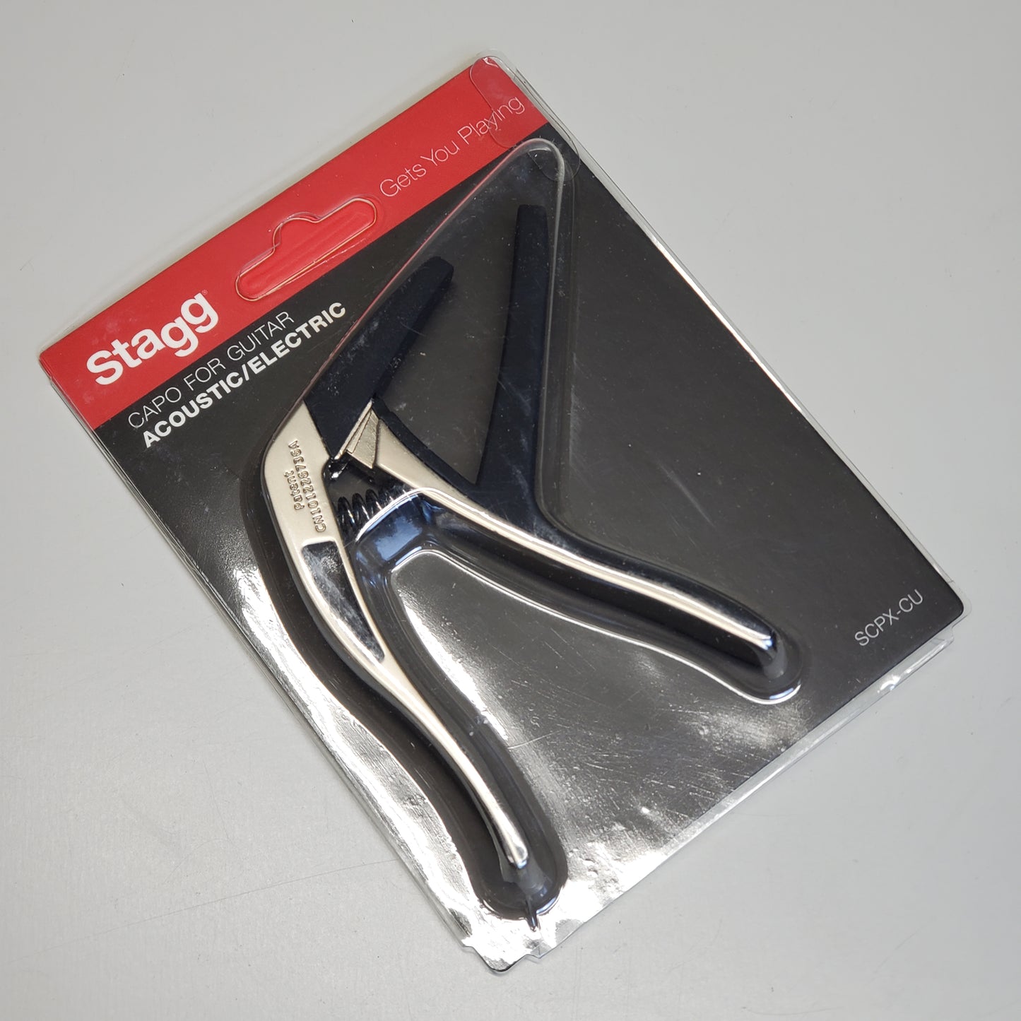 STAGG Guitar Capo Acoustic/Electric Black SCPX-CU BG