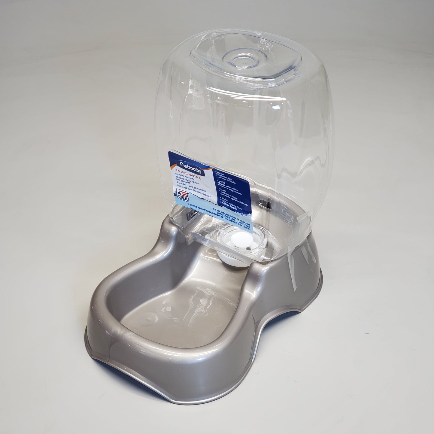 ZA@ PETMATE Cafe Gravity Waterer .75 Gallon 533027 24425 C