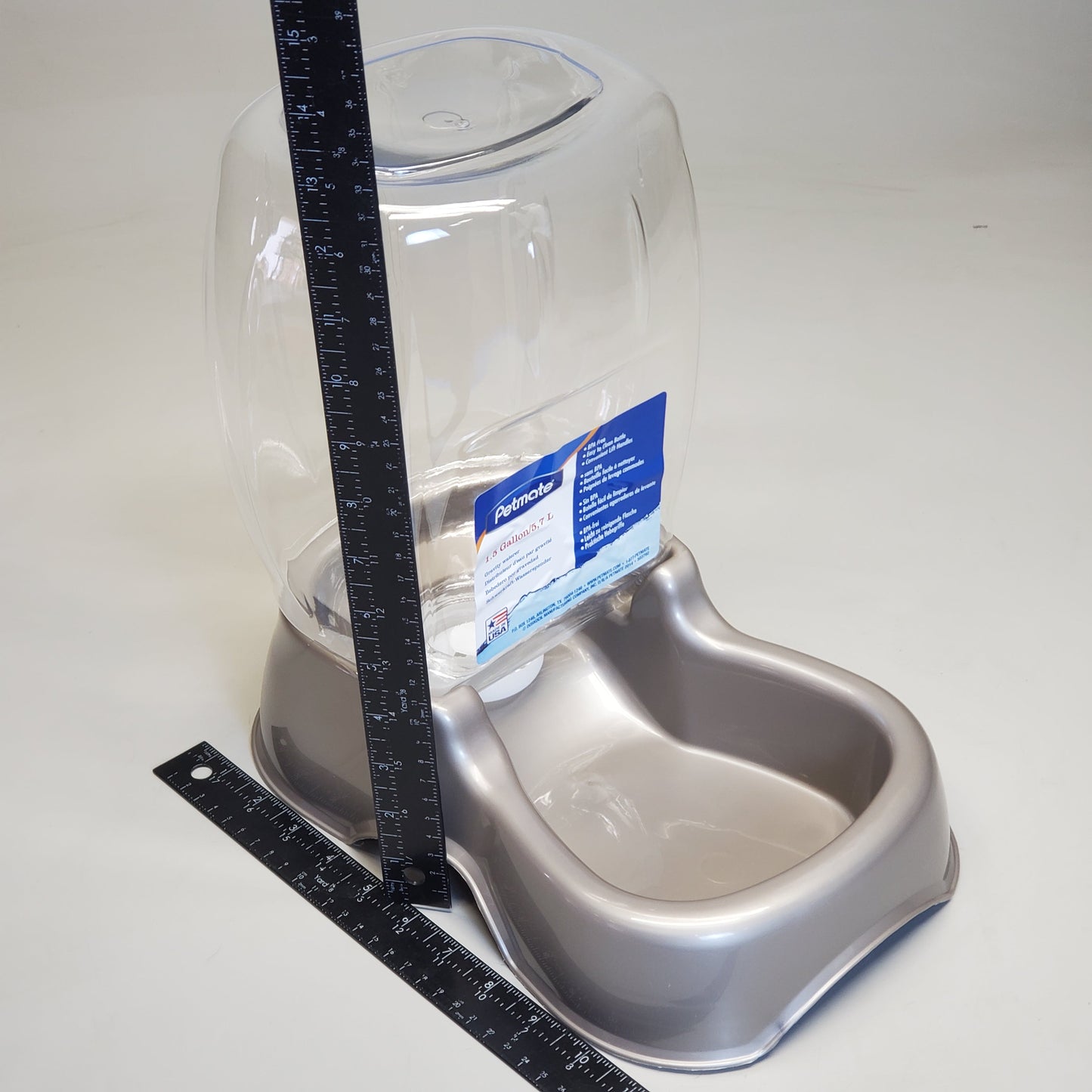 ZA@ PETMATE Cafe Gravity Waterer 1.5 Gallon 533024 24415 C