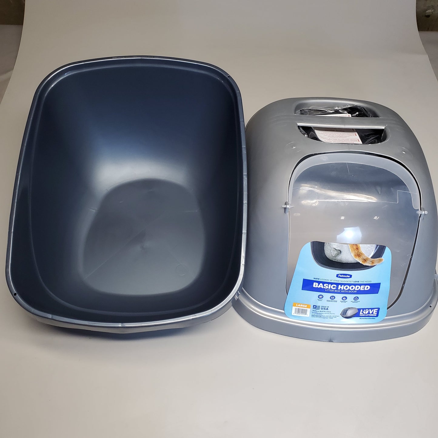 ZA@ PETMATE Basic Hooded Cat Litter Box W/ Door 15.2"x18.8" 42090 B