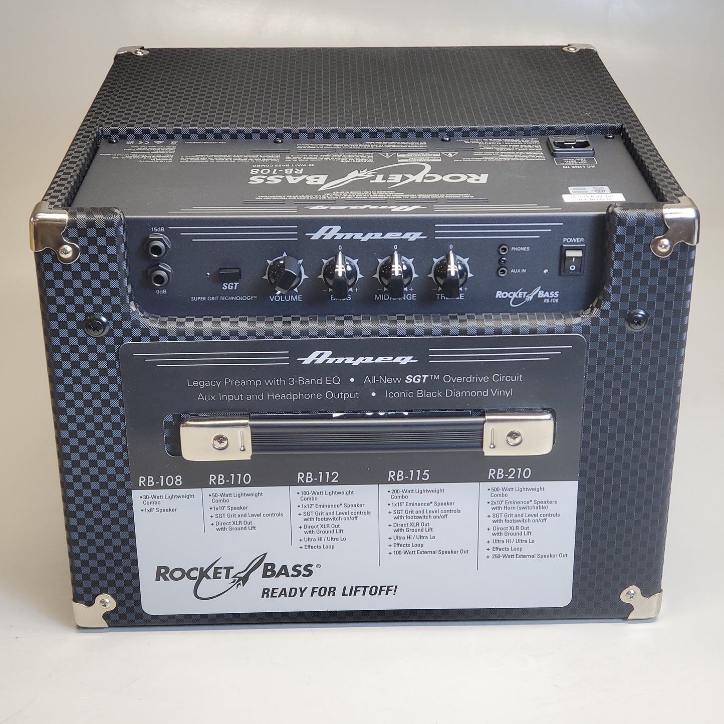 AMPEG Rocket Bass Combo Amplifier 30 Watt 8" Speaker RB-108