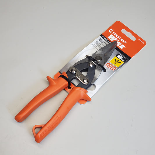 WISS Crescent 9 in Multi-Purpose Aviation Snips Orange Handle MPC3N-06