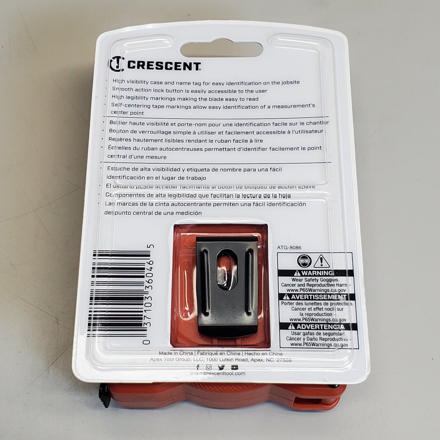 CRESCENT Lufkin 25' Measuring Tape Self Centering L625SC-02