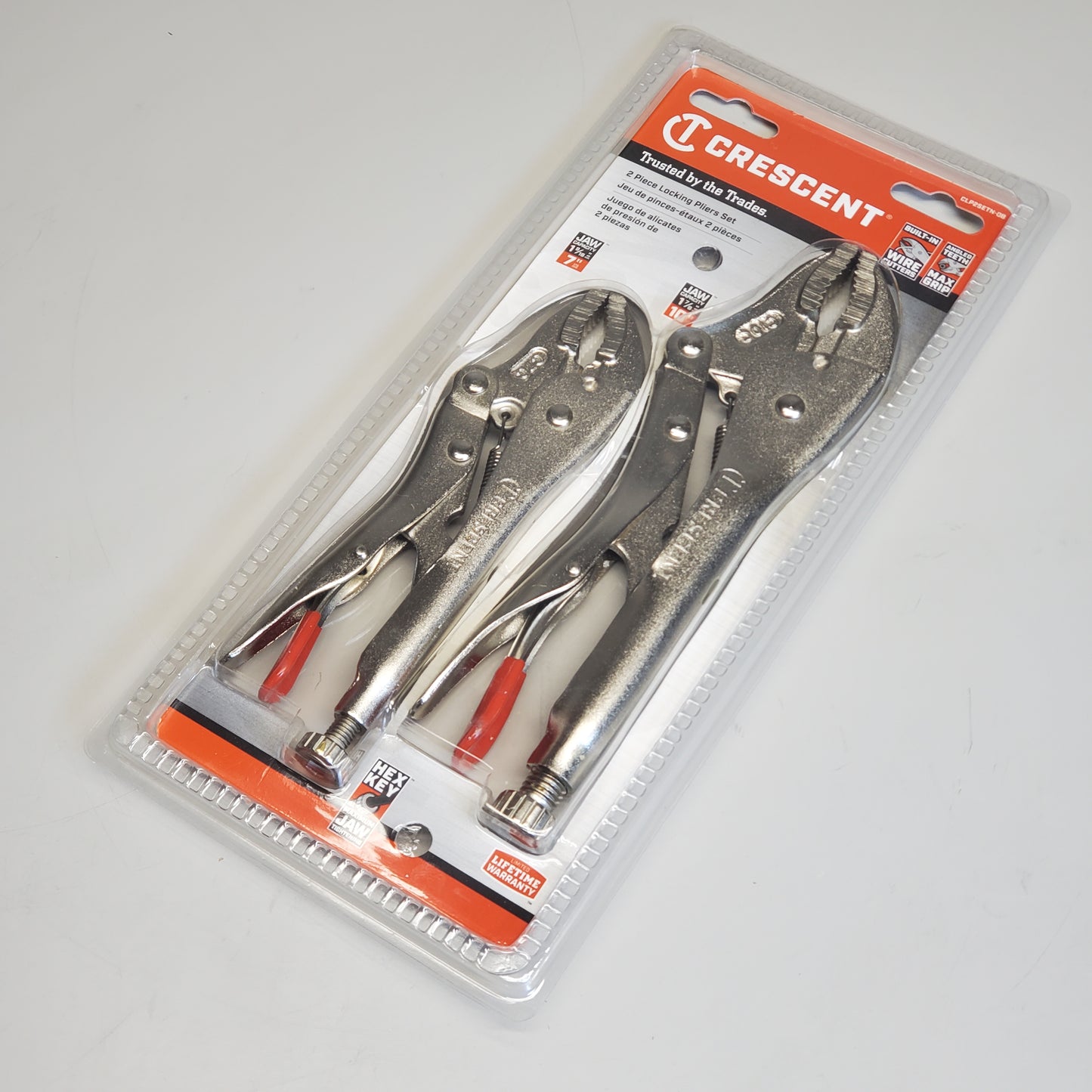 CRESCENT 2 Piece Locking Pliers Set CLP2SETN-08