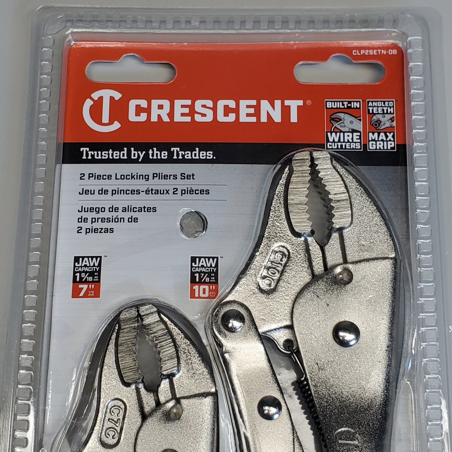 CRESCENT 2 Piece Locking Pliers Set CLP2SETN-08