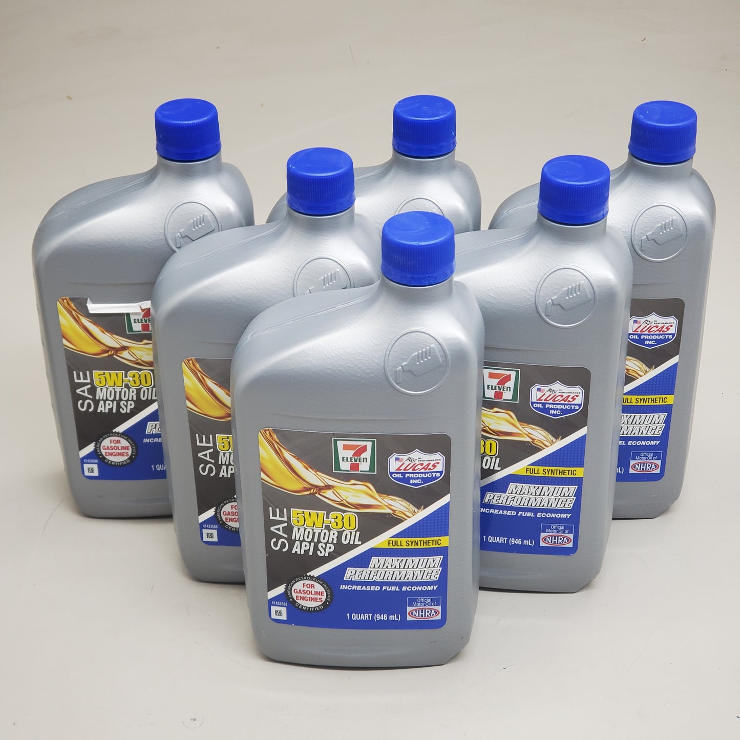 7 ELEVEN (6 PACK) SAE 5W-30 Motor Oil API SP Full Synthetic 1 Quart MFD 05/24 (New Other)