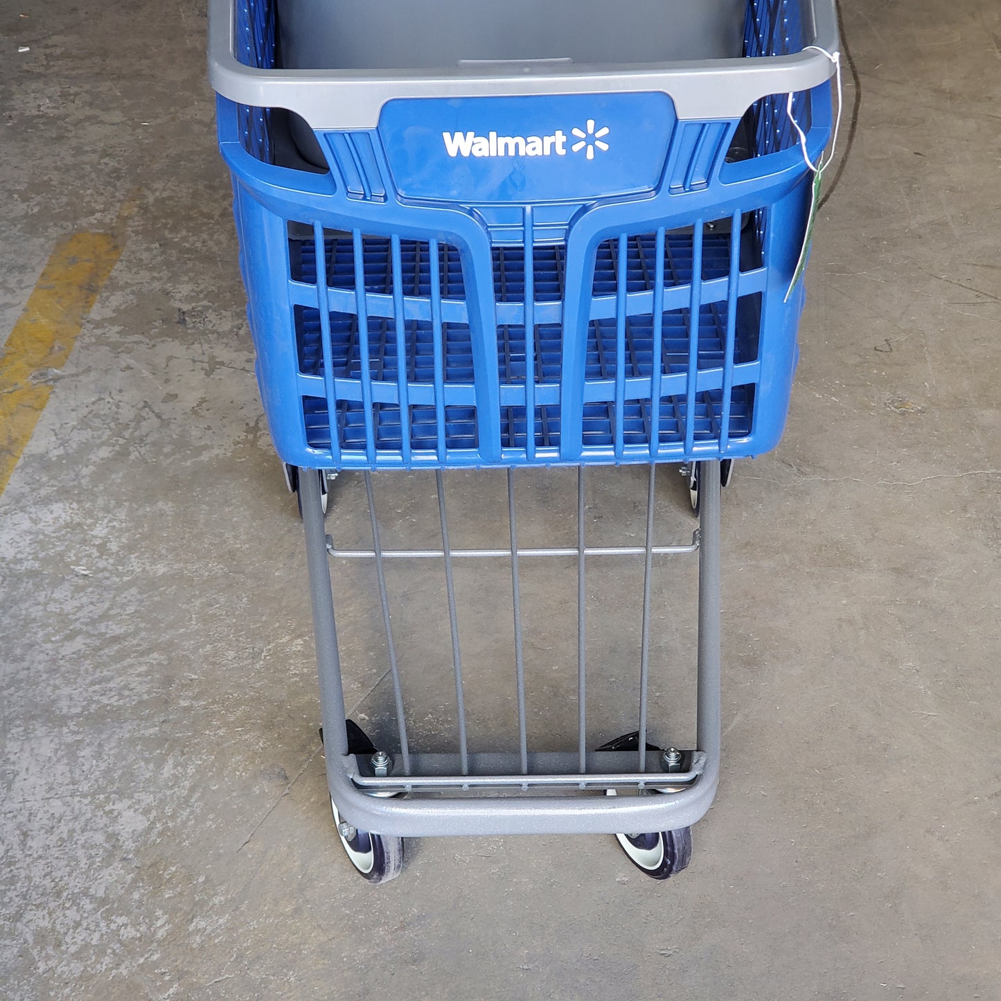 ZA@ CAROLINE'S CART Walmart Adv Shopping Cart Blue/Grey