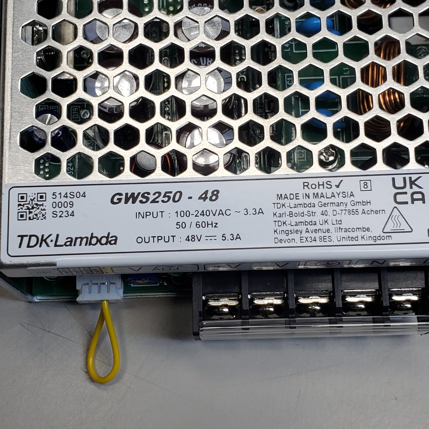 TDK Lambda Switching Power Supply 48V 5.3A 100-240VAC 50/60HZ GWS250-48