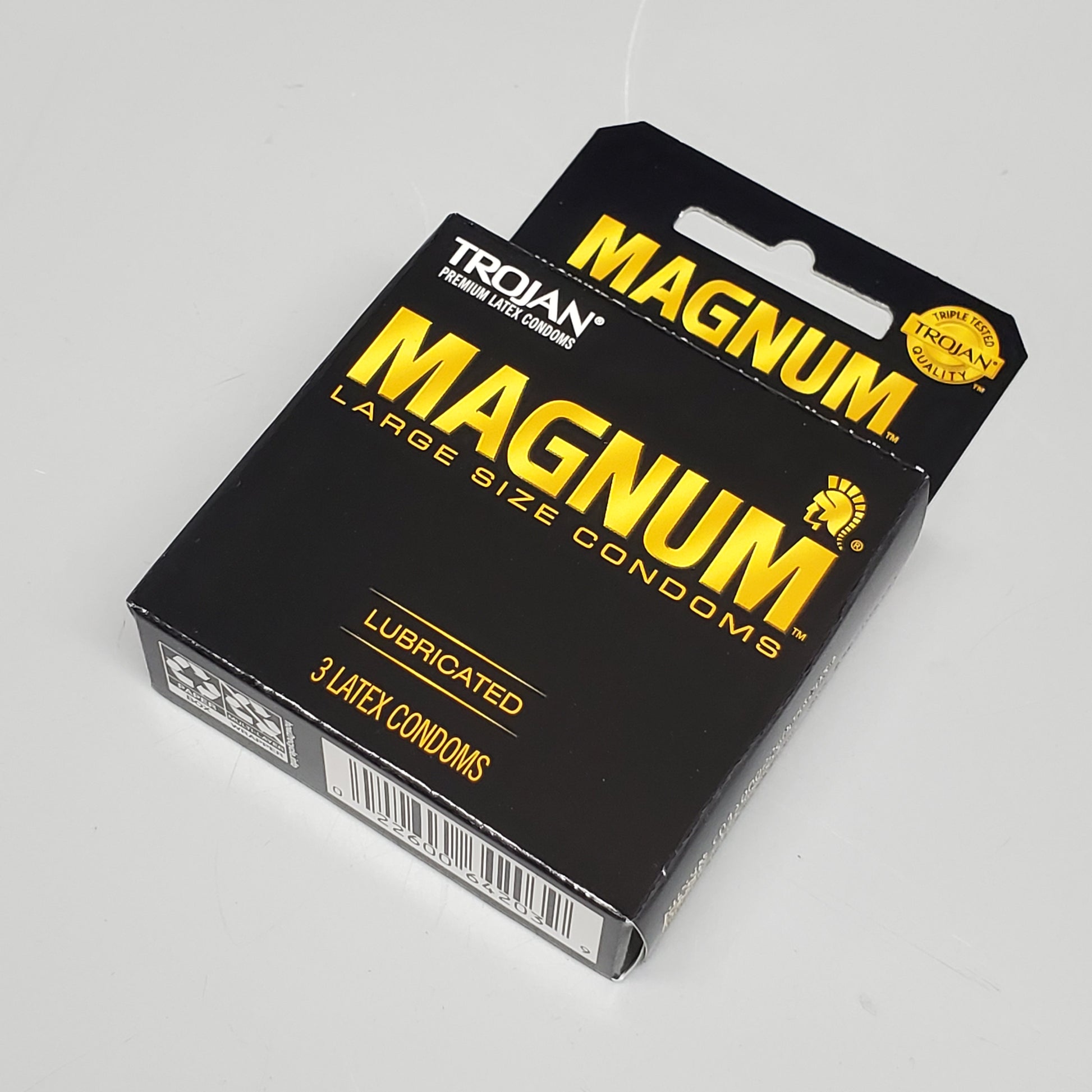 TROJAN (6 Boxes of 3, 18 Total) Magnum Lubricated Large Size Latex Con PayWut TROJAN (6 Boxes of 3, 18 Total) Magnum Lubricated Large Size Latex Con PayWut