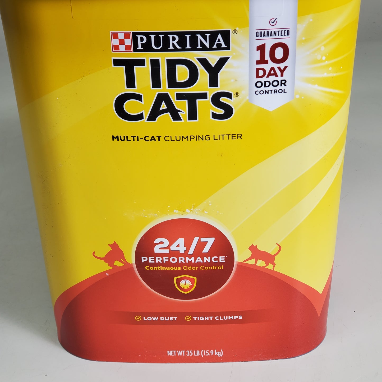 ZA@ PURINA Tidy Cats Clumping Cat Litter 35 lb. 24/7 Performance 10 Day Oder Control