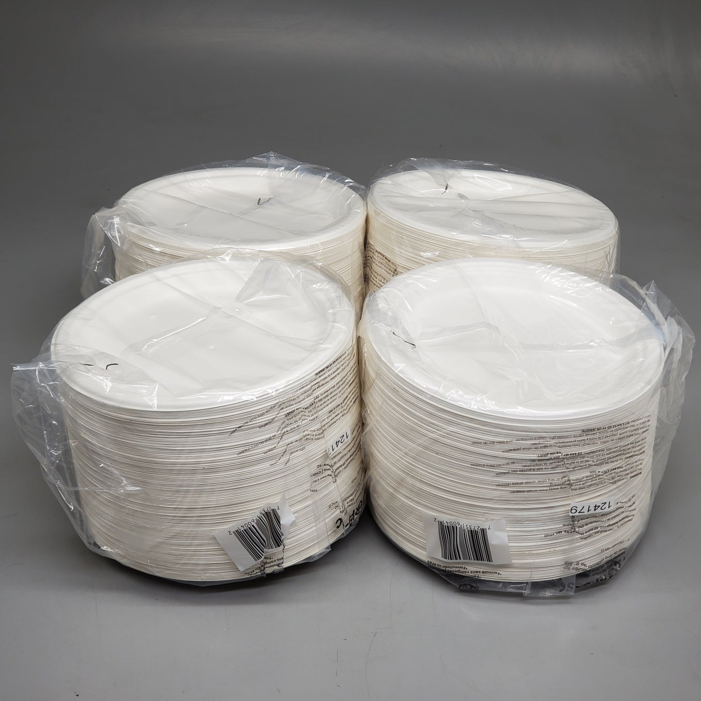 ECOSYSTEMS 500 Count 9" White Molded Fiber Plates ECORP9-SC