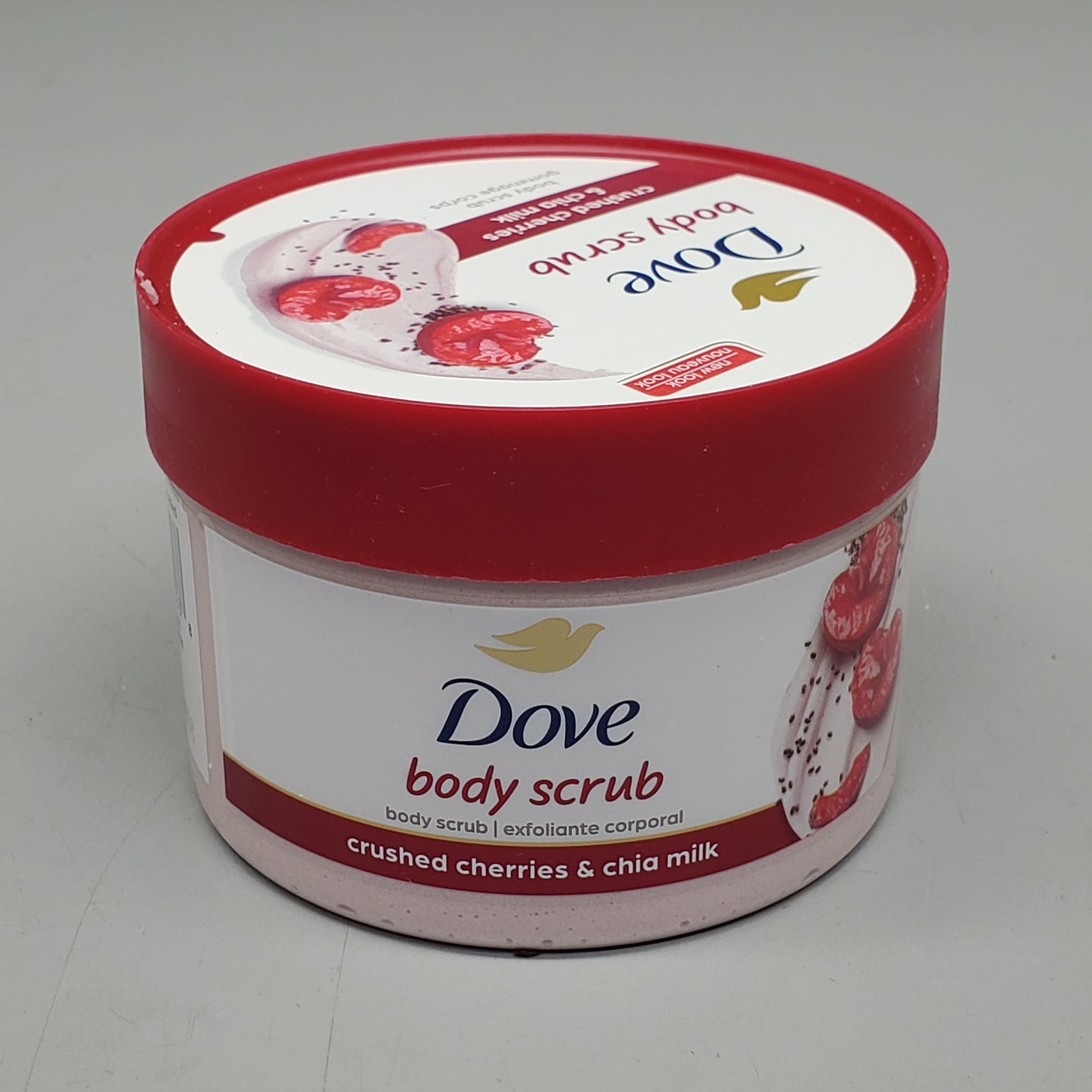 ZA@ DOVE Cherry Cheer Holiday Women's Gift Set Body Wash, Body Scrub, Beauty Bar & Loofa (Damaged) D