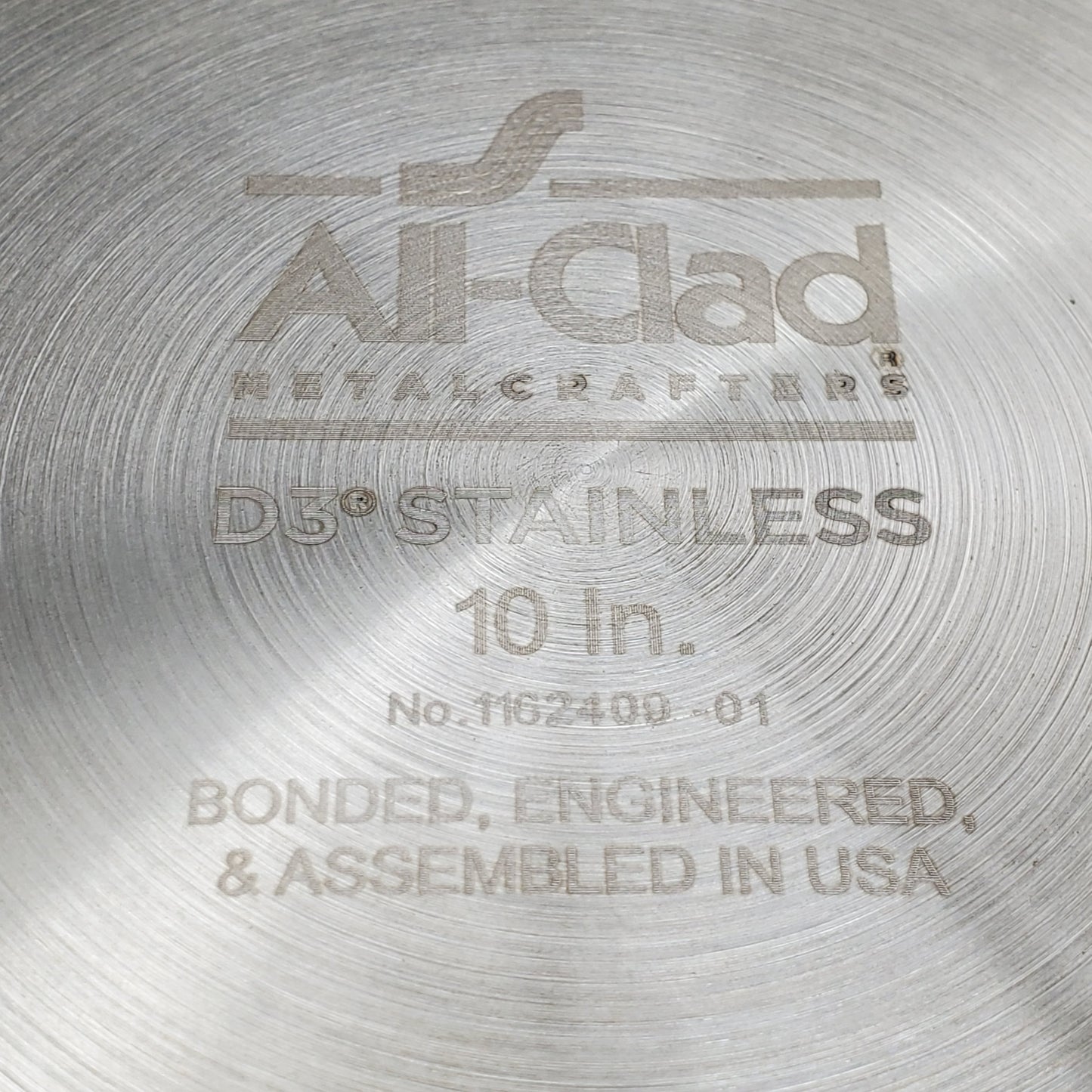 ALL-CLAD D3 10" Stainless Steel Frypan 3-Ply Bonded 4110