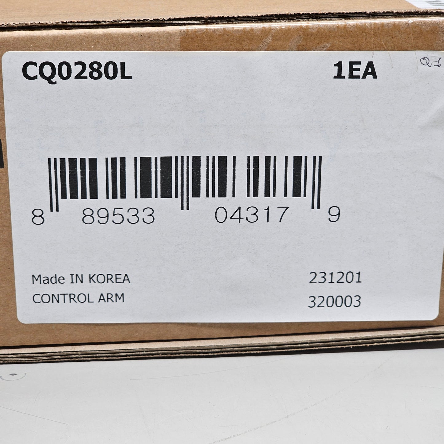 CTR Front Left Lower Control Arm and Ball Joint Assembly CQ0280L for Hyundai & Kia