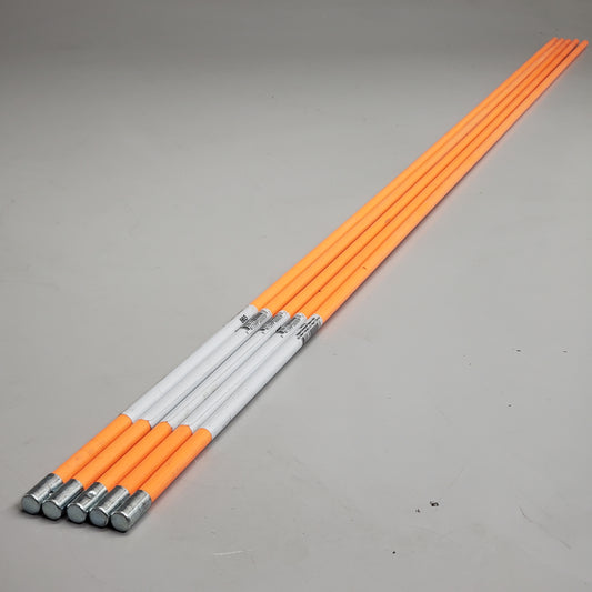 DASCO Pro (5 Pack) Snow Pole Fiberglass Driveway Marker 48" Orange 665