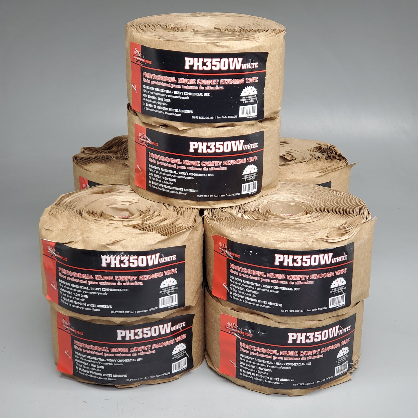 POWERHOLD Plus (10 Rolls) Premium Carpet Seaming Tape PH350W PHT-8450-W