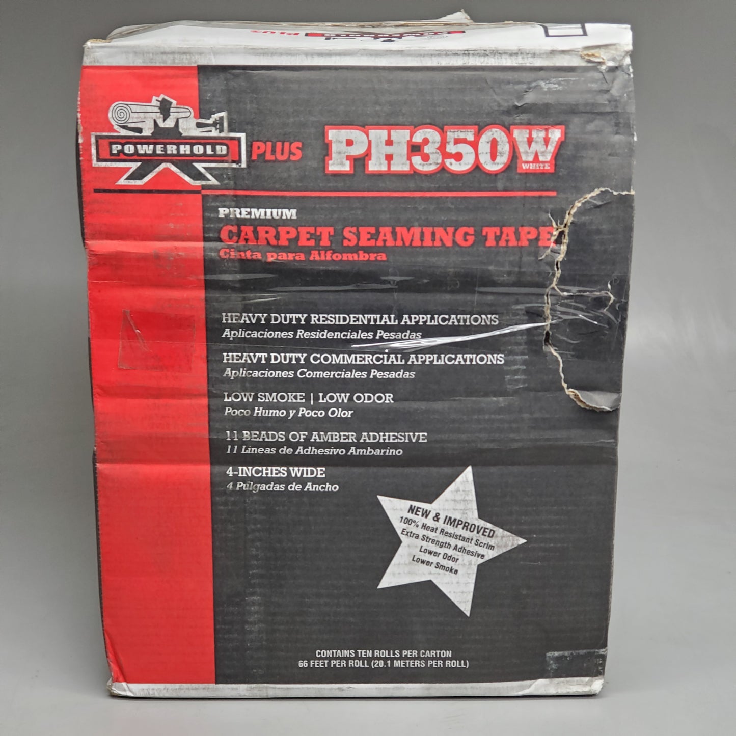 POWERHOLD Plus (10 Rolls) Premium Carpet Seaming Tape PH350W PHT-8450-W