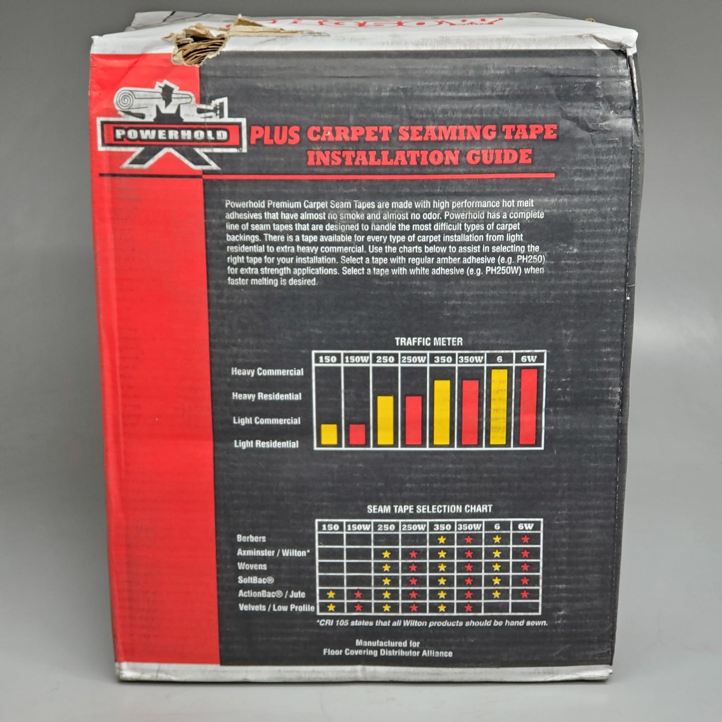 POWERHOLD Plus (10 Rolls) Premium Carpet Seaming Tape PH350W PHT-8450-W