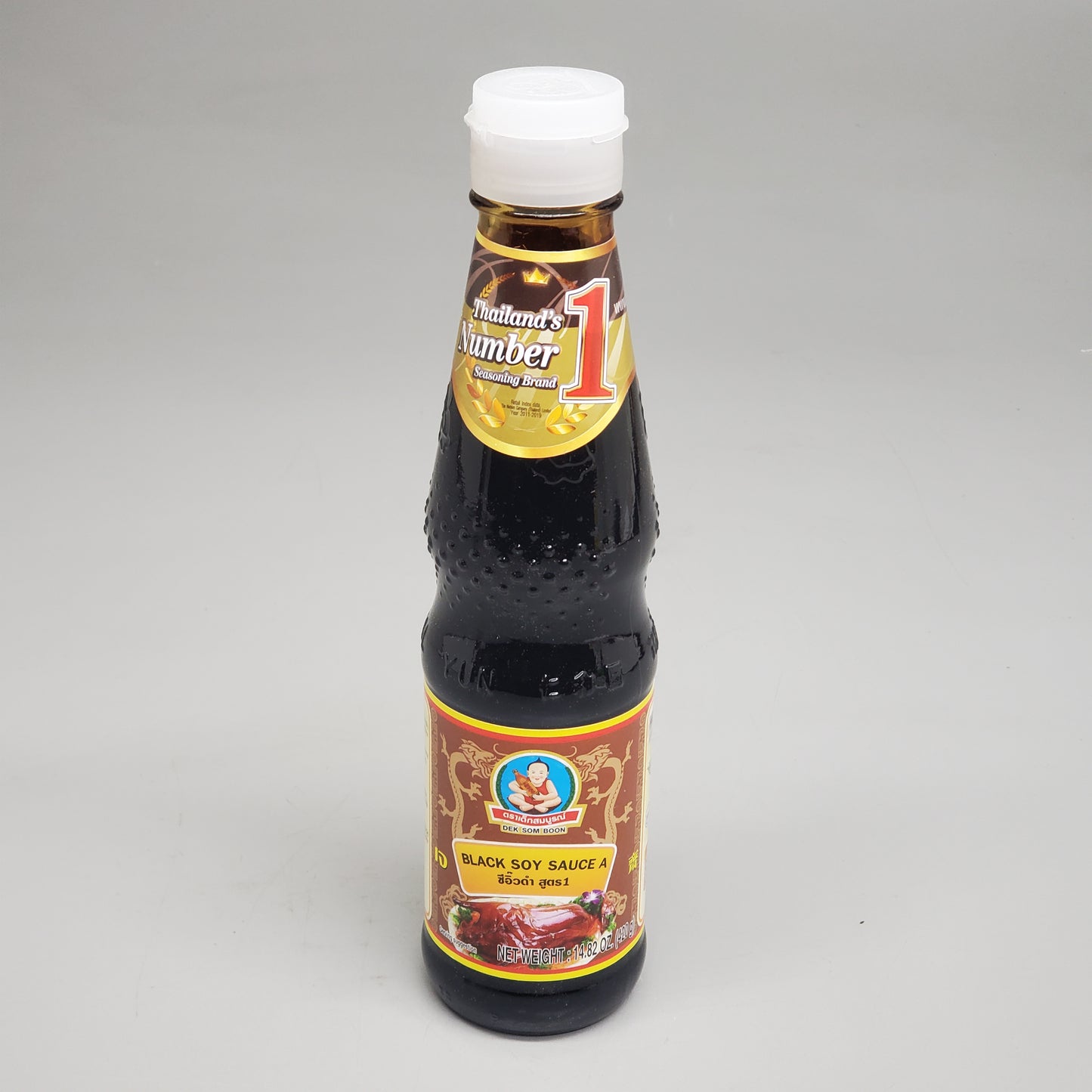 HEALTHY BOY Thai Black Soy Sauce A 14.82 oz Product of Thailand BB01/26