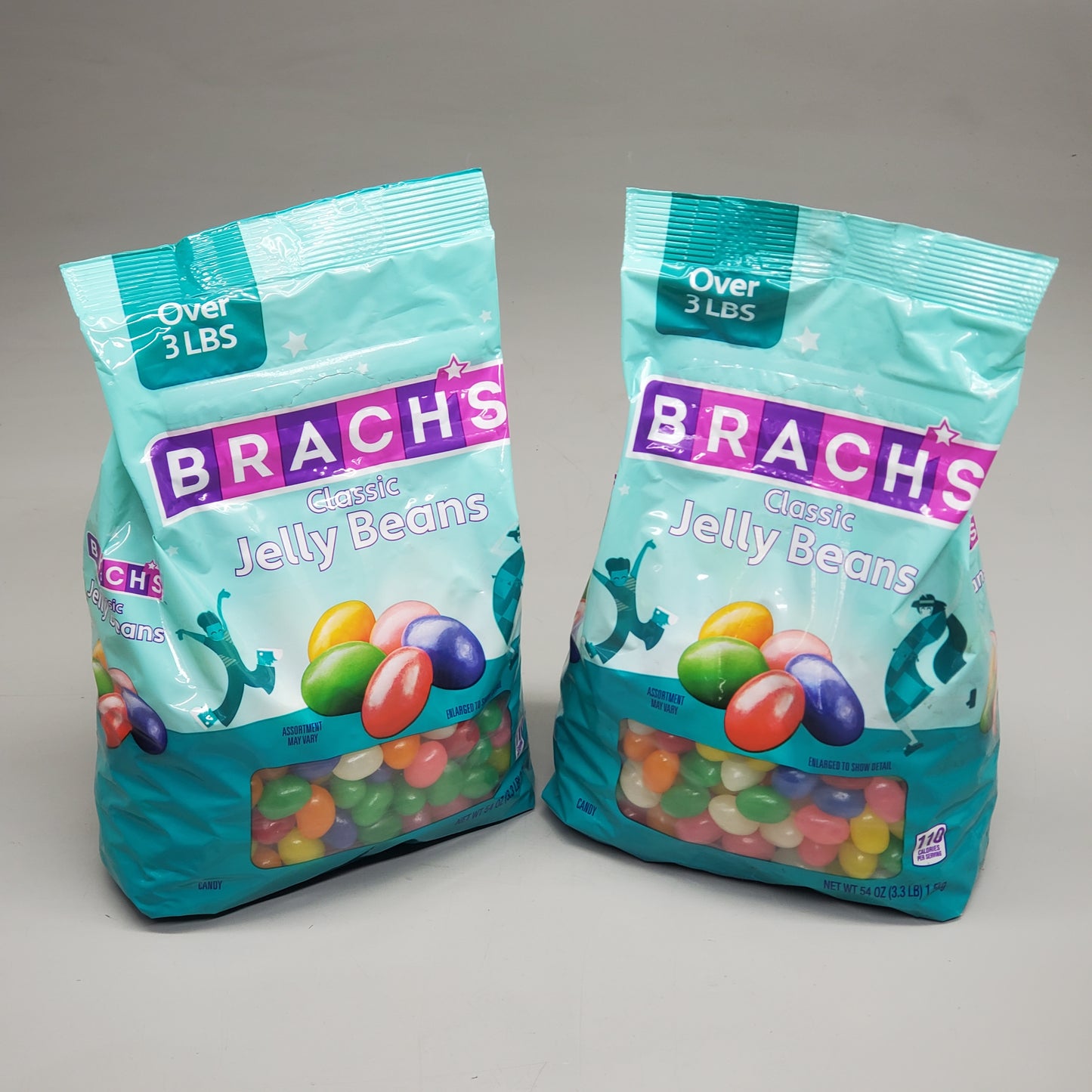 BRACHS (2 Pack) Classic Jelly Beans 54 oz or 3.3 Lb 157783 BB02/26