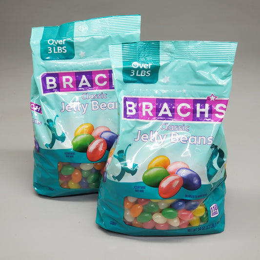 BRACHS (2 Pack) Classic Jelly Beans 54 oz or 3.3 Lb 157783 BB02/26