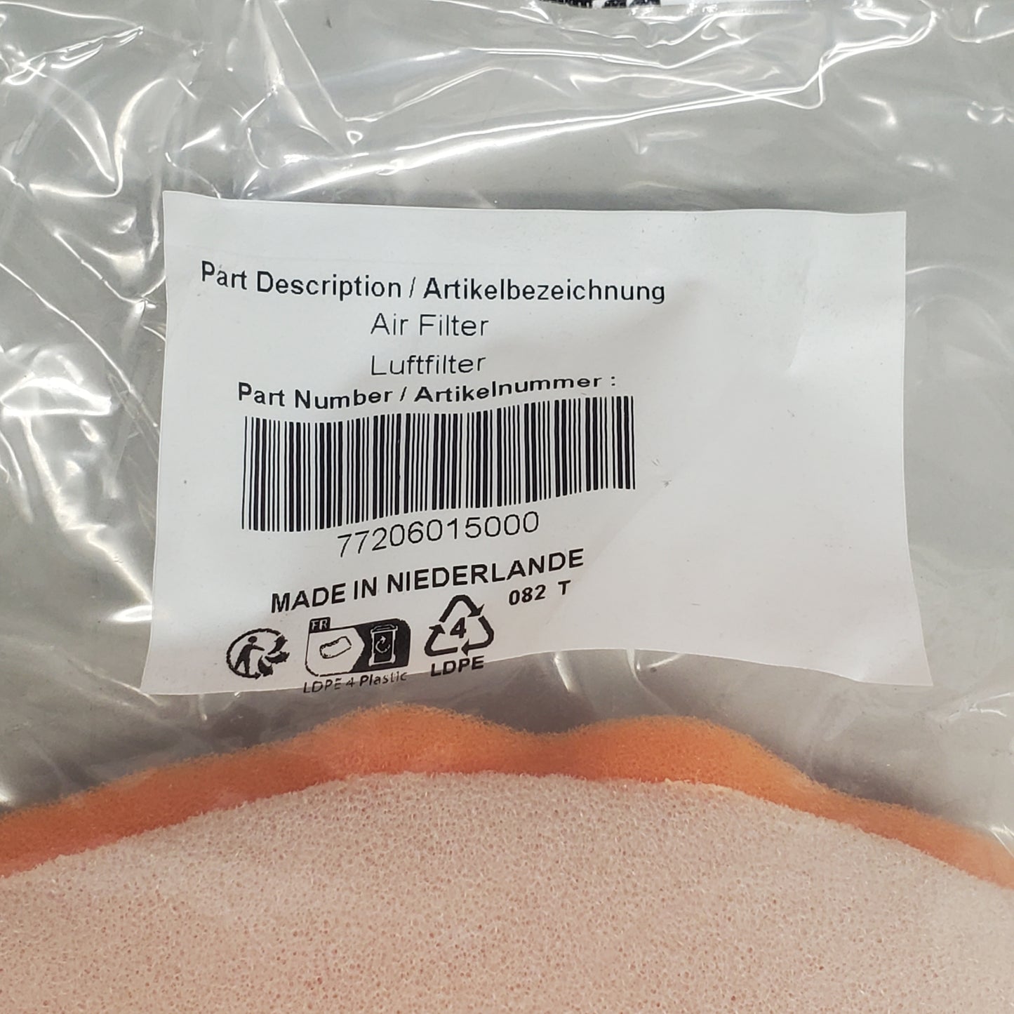 KTM Twin Air Foam Air Filter 2011-16 200 250 300 350 450 500 SX SXF XCW 77206015000