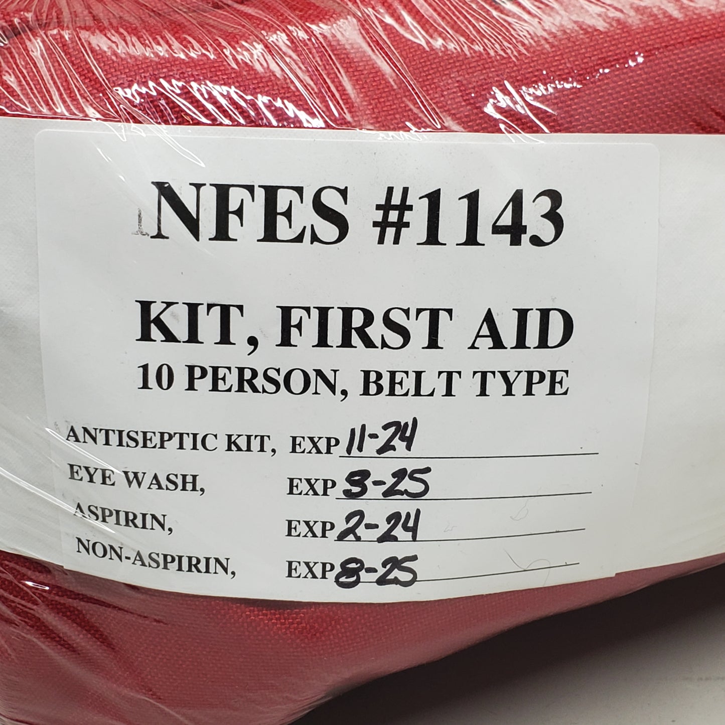 ABILITY ONE Emergency First Response 10 Person First Aid Kit 6545-01-010-7754 (Antiseptic BB11/24 Aspirin BB02/24)