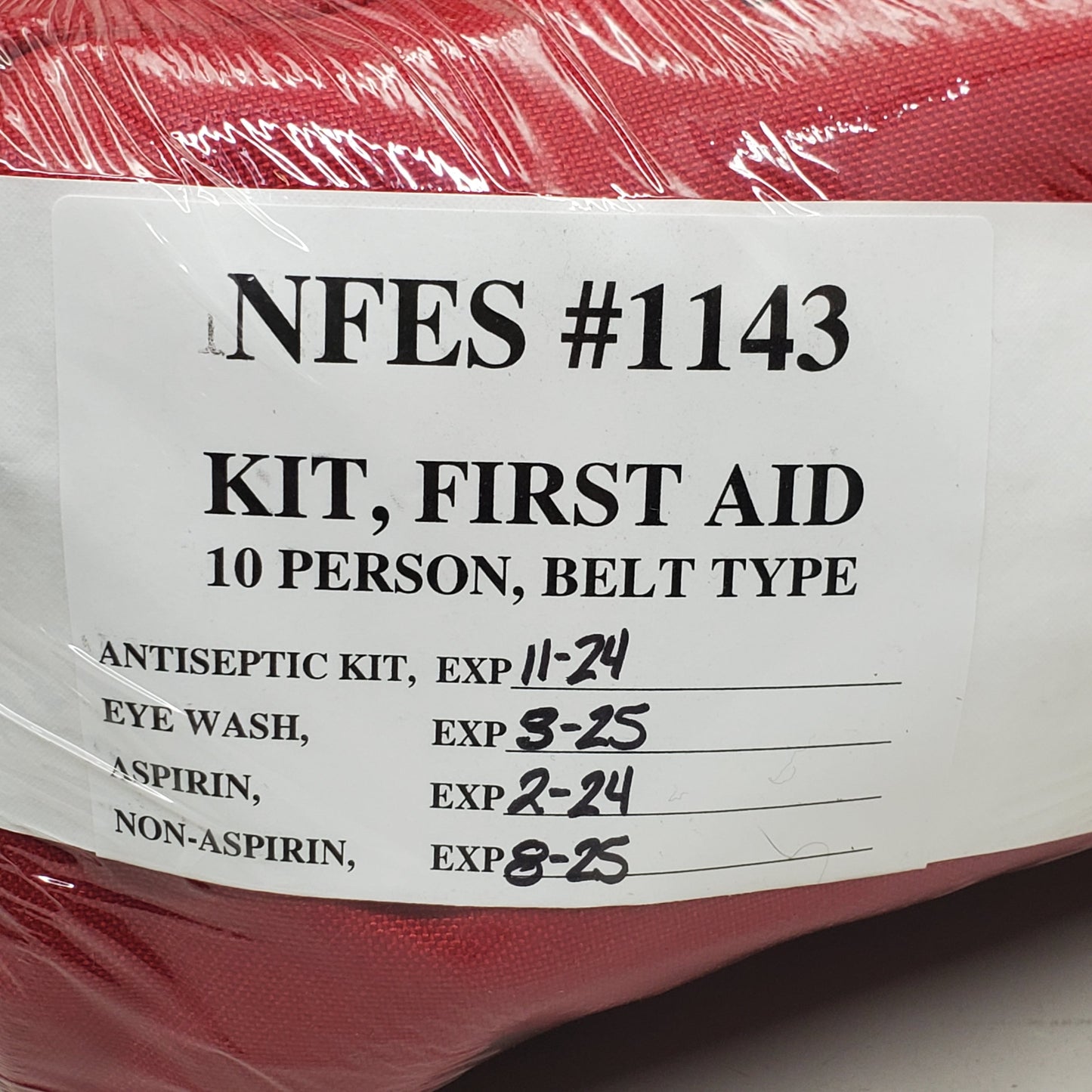 ZA@ ABILITY ONE Emergency First Response 10 Person First Aid Kit 6545-01-010-7754 (Antiseptic BB11/24 Aspirin BB02/24) G