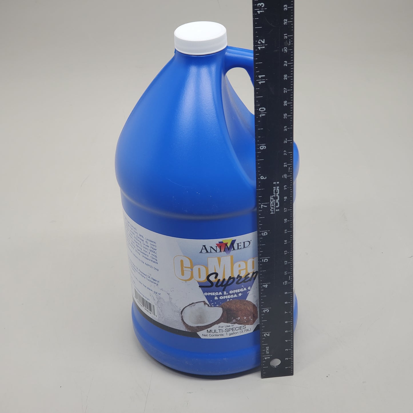 ANIMED (4 Pack) GoMega Supreme 1 Gallon Balanced Essential Fatty Acid Coat Supplement for Horses Omega 3, 6 & 9