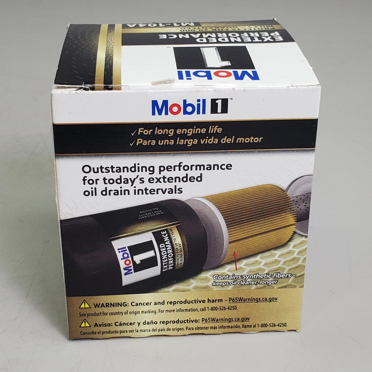 MOBIL (6 PACK) Oil Filter Extended Performance 20,000 Miles M1-104A