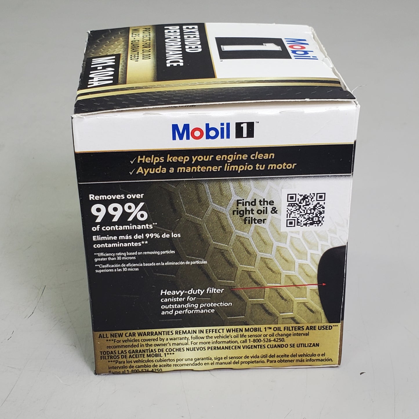 MOBIL (6 PACK) Oil Filter Extended Performance 20,000 Miles M1-104A