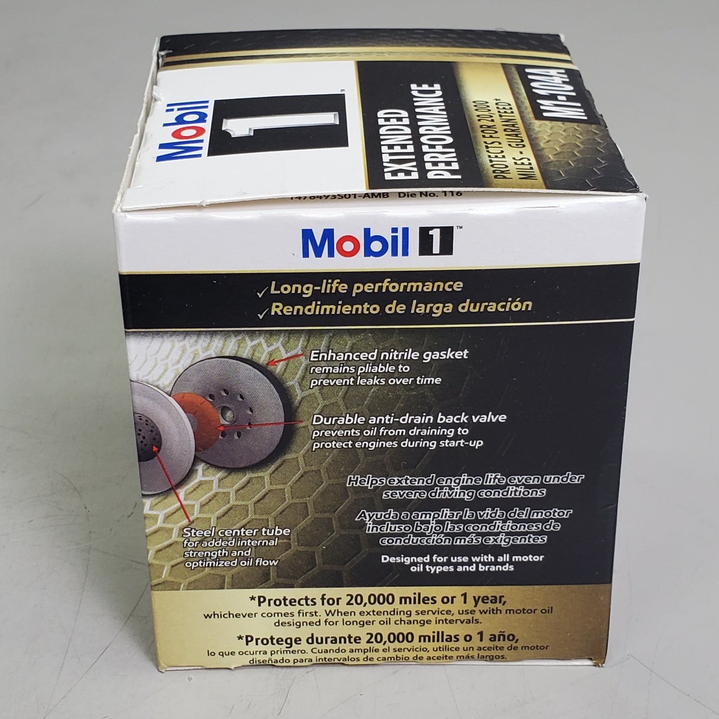 MOBIL (6 PACK) Oil Filter Extended Performance 20,000 Miles M1-104A