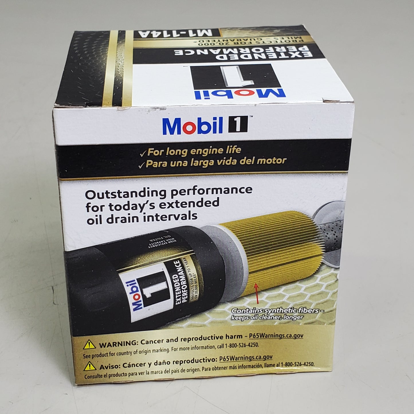 MOBIL (6 PACK) Oil Filter Extended Performance 20,000 Miles M1-114A