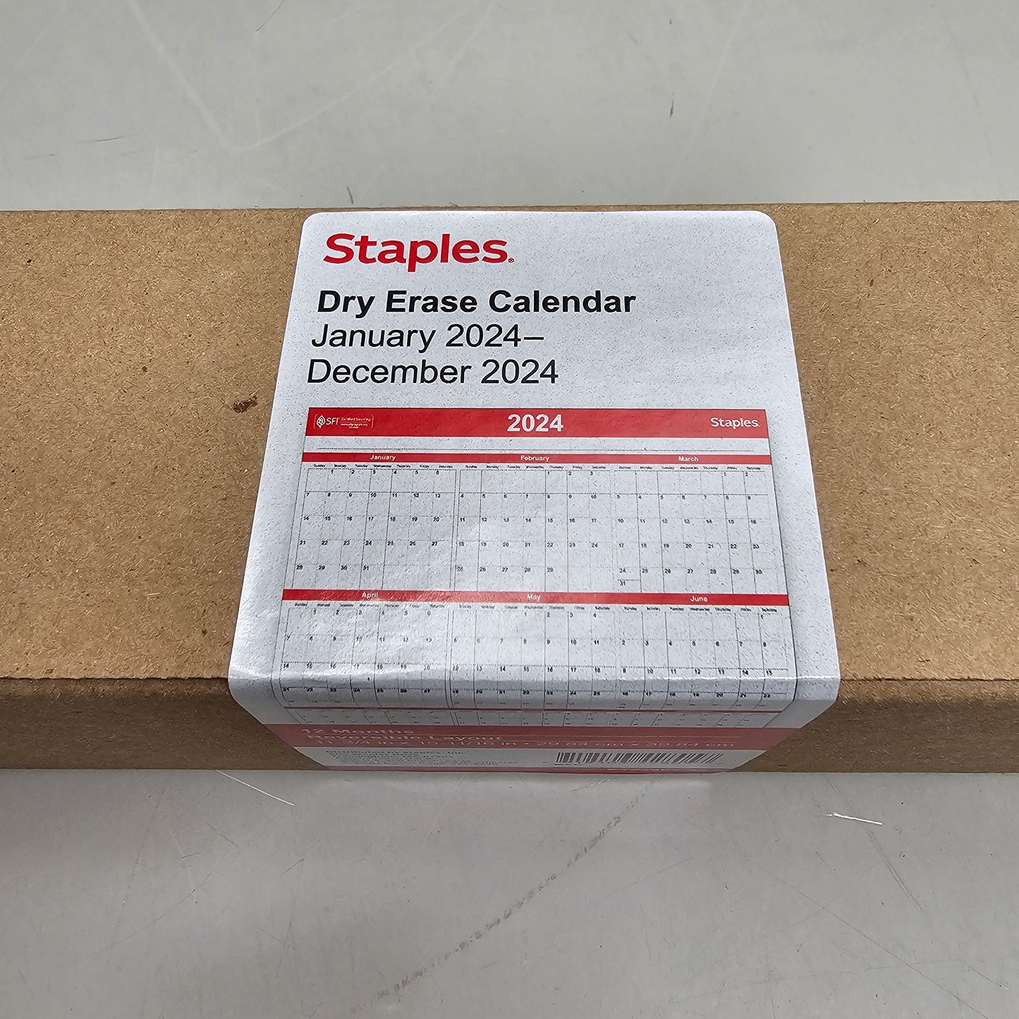 ZA@ STAPLES (New!) 6 Dry Erase Markers with 2024 Calendar (6 pack)