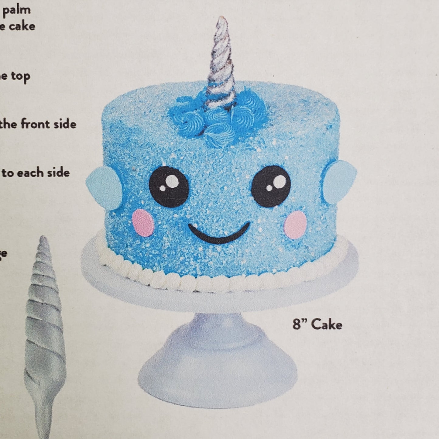 ZA@ BAKERY BLING (6 Sets) Narwhal Designer Cake Decor BBDCK11-BULK BB 03/26 F