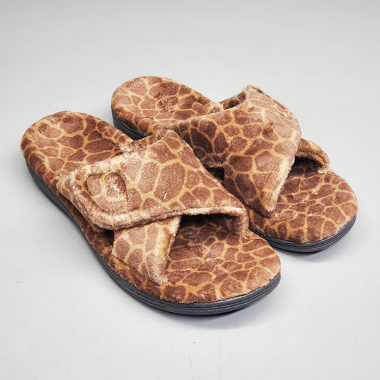 VIONIC Relax Giraffe Slide Sandals Women's Sz 11 M Brown H9016F2201