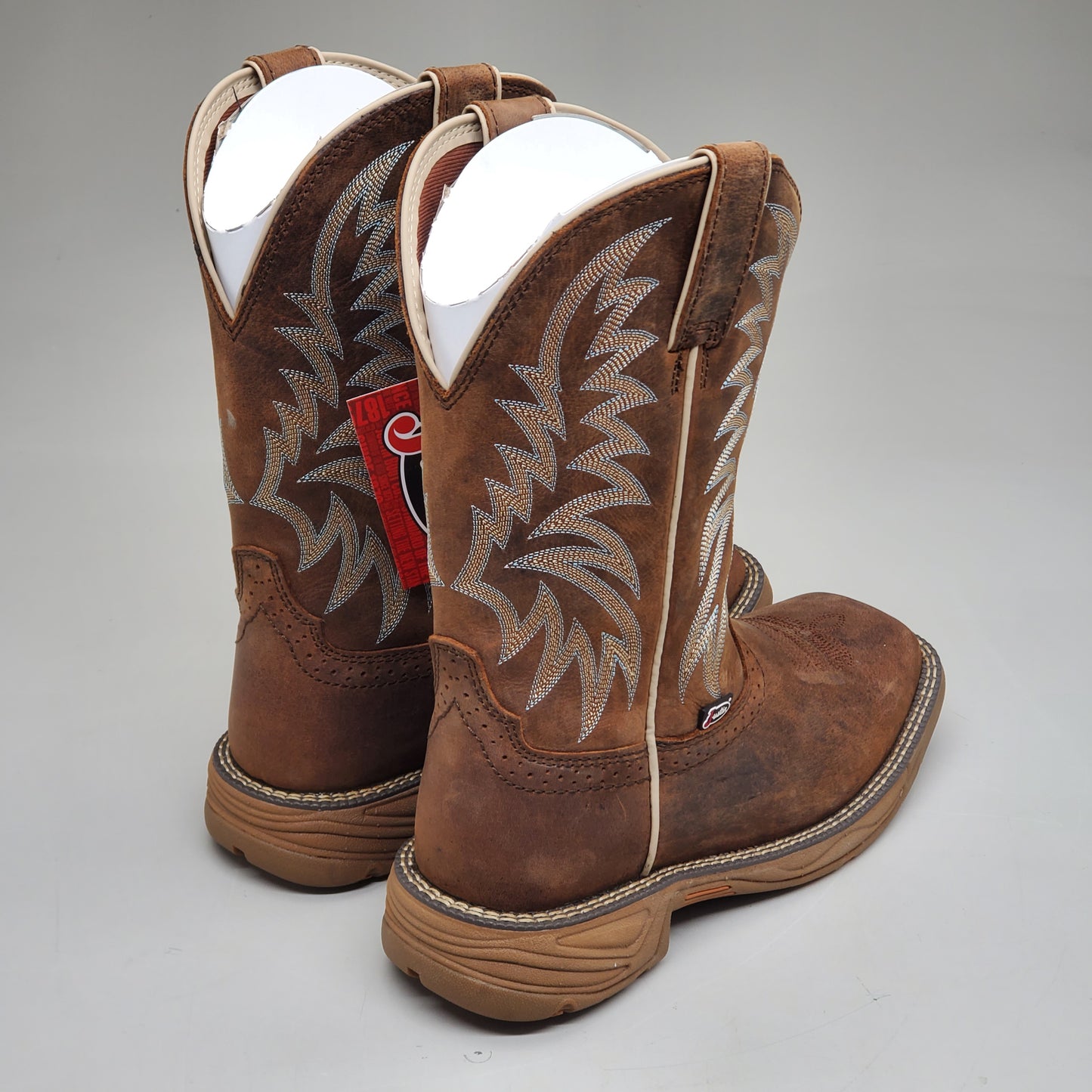 Justin Rush Hickory Brown Water Buffalo Boot Style #SE7400 Size Mens 10 EE