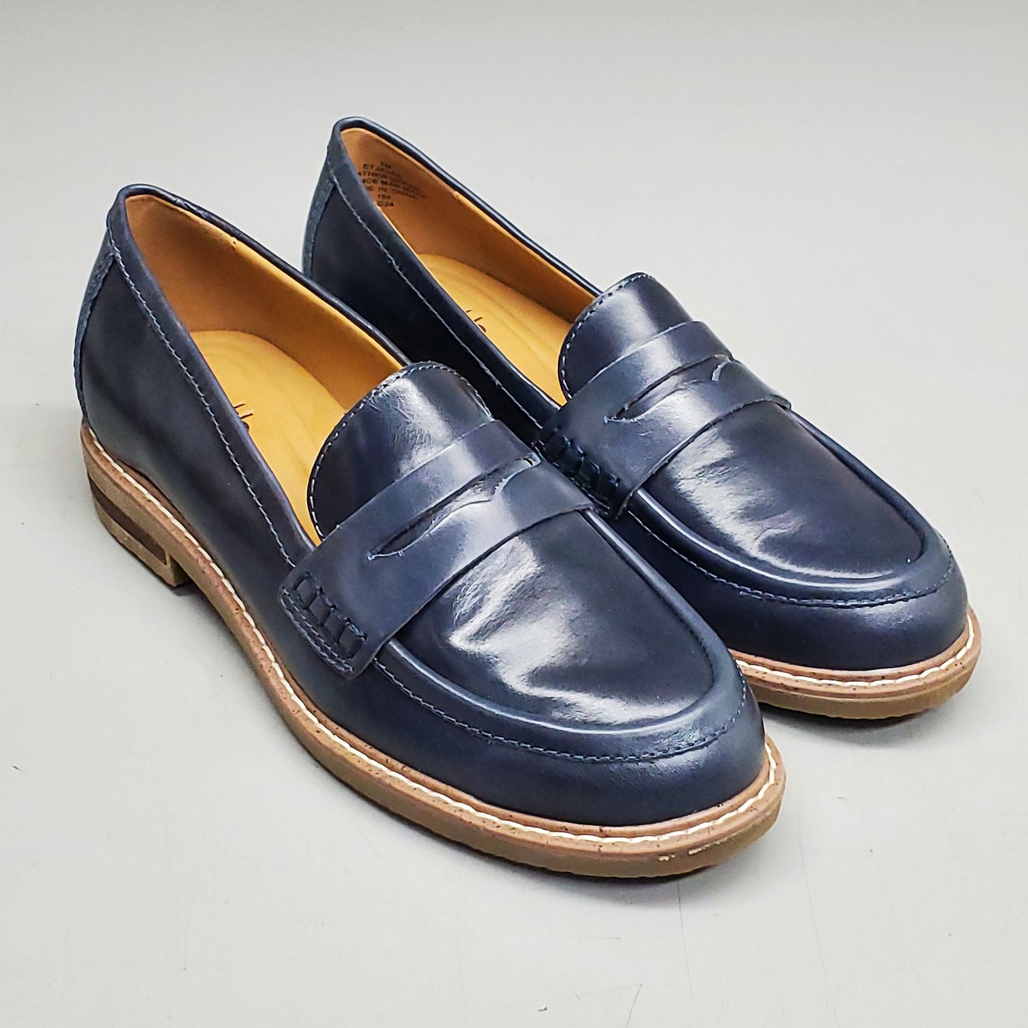 EARTH Javas Penny Loafer Women's Shoes SZ 6.5 M Dark Blue 400