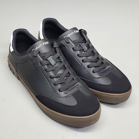 ZA@ CALVIN KLEIN Romal Low Top Lace Up Men's Shoes SZ 8.5 M Black 001