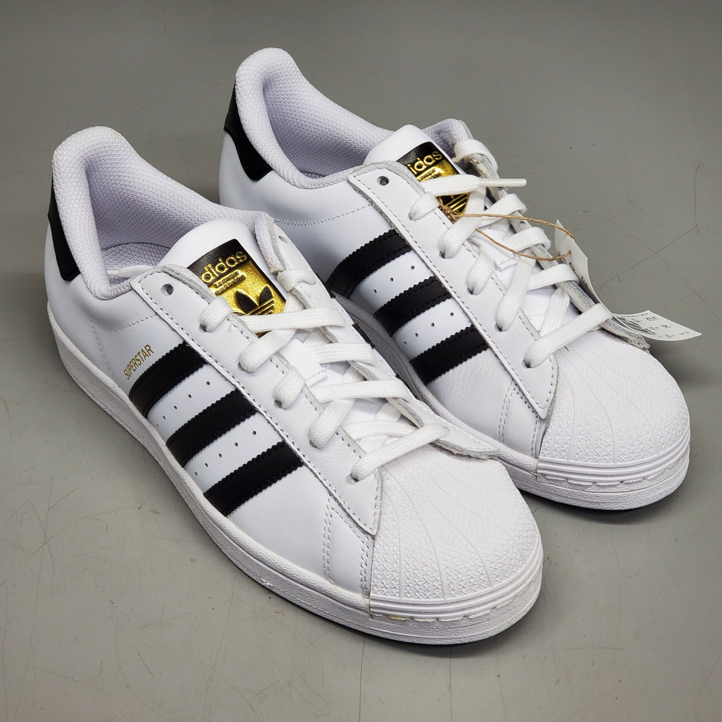 ZA@ ADIDAS Superstar J Shell Toe Low Top Sneakers Youth Sz 6 White/Black FU7712 (New Other)